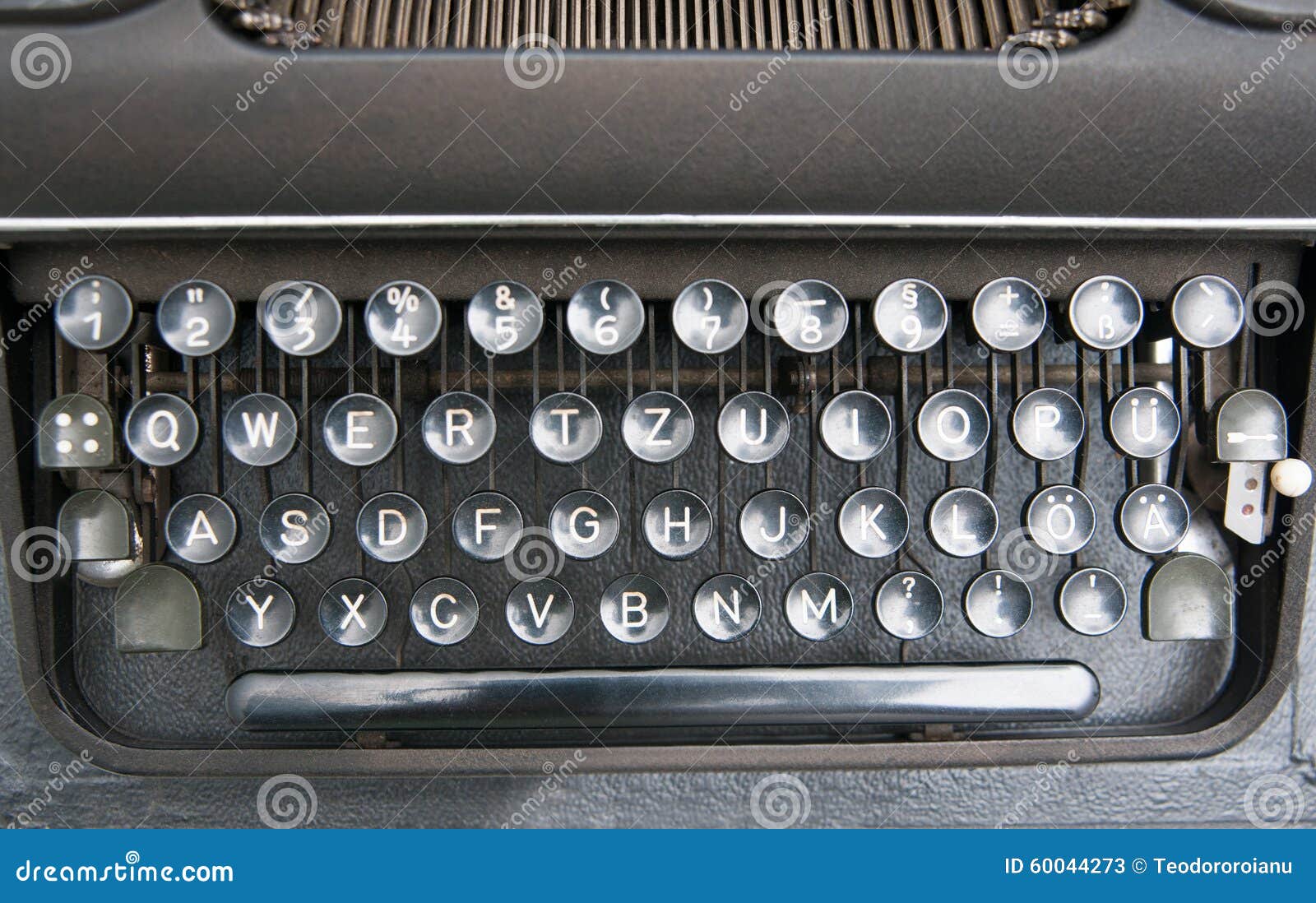 The Old And Vintage Keyboard Of A Control Panel RoyaltyFree Stock