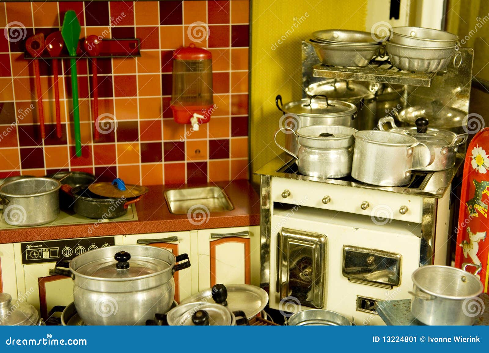 Vintage kitchen toys stock image. Image of kitchen, playing 13224801