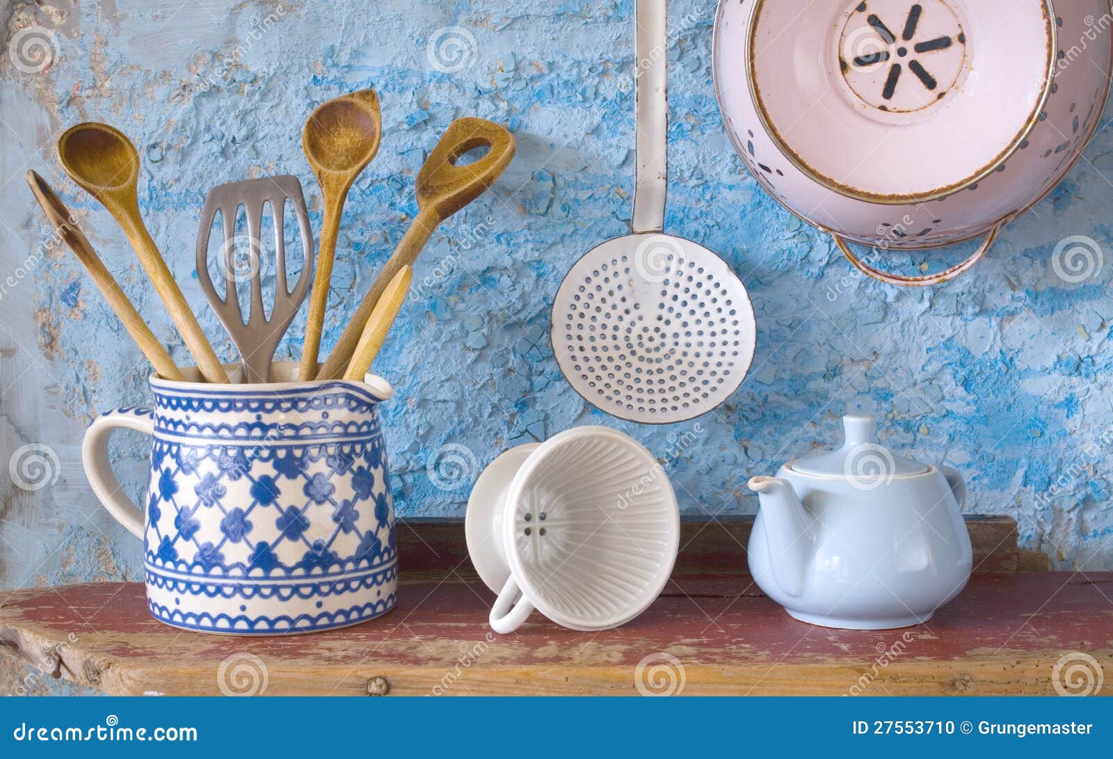 Vintage kitchen utensils stock photo. Image of filter 27553710