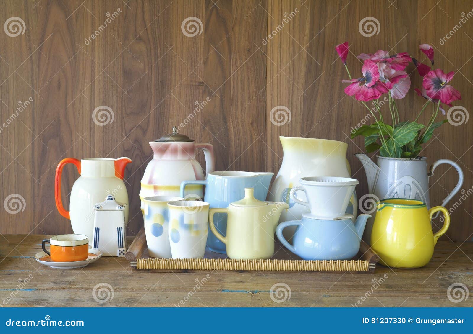 Vintage kitchenware stock photo. Image of crockery, cooking 81207330