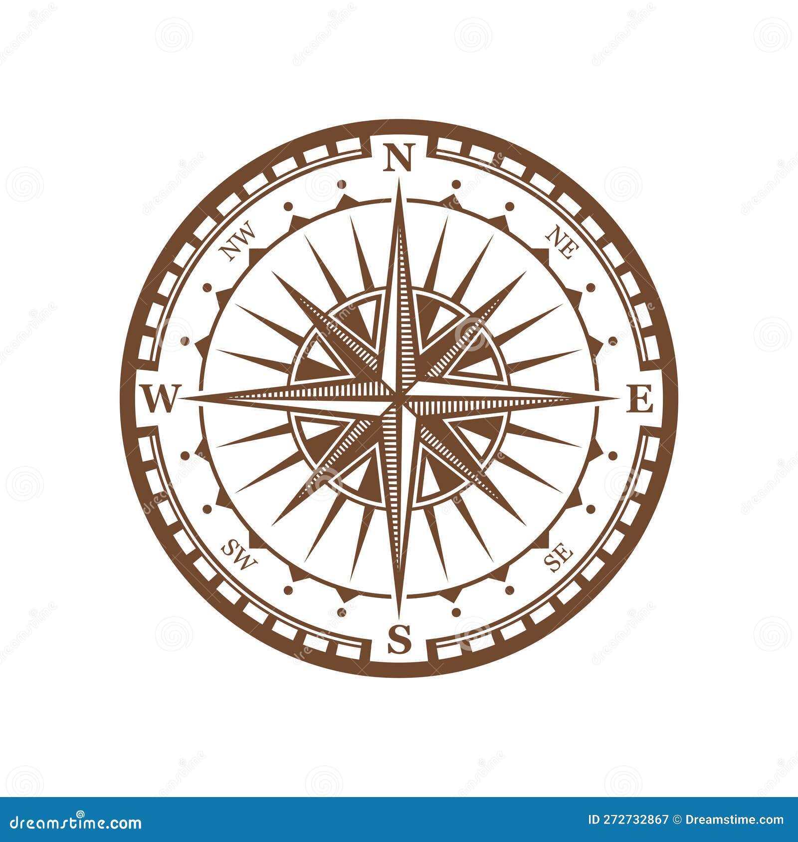 generisch einen Kompass Aufkleber Windrose Nautisches Symbol