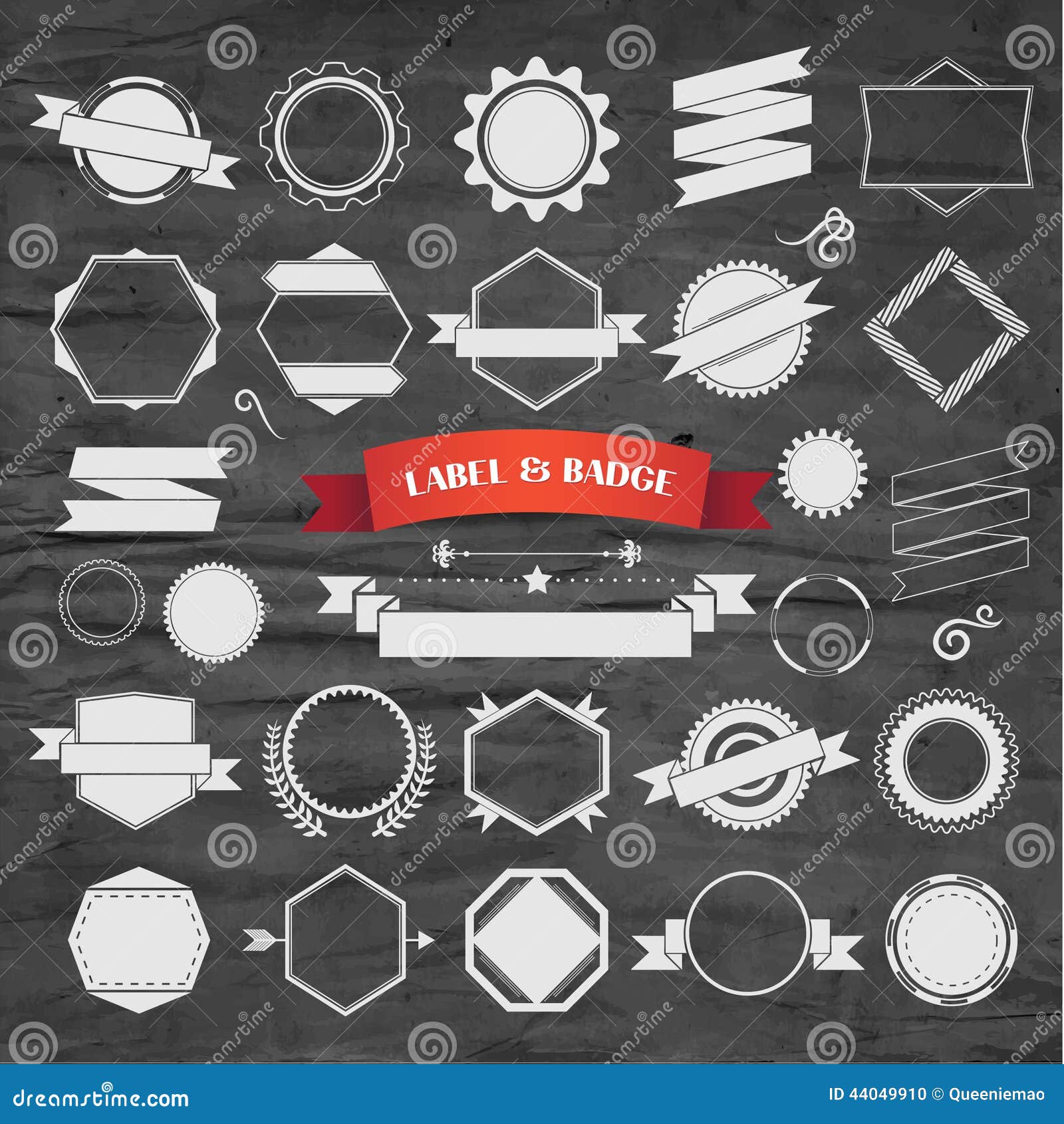 Vintage Labels, Stamp and Badge Design Collection Stock Vector