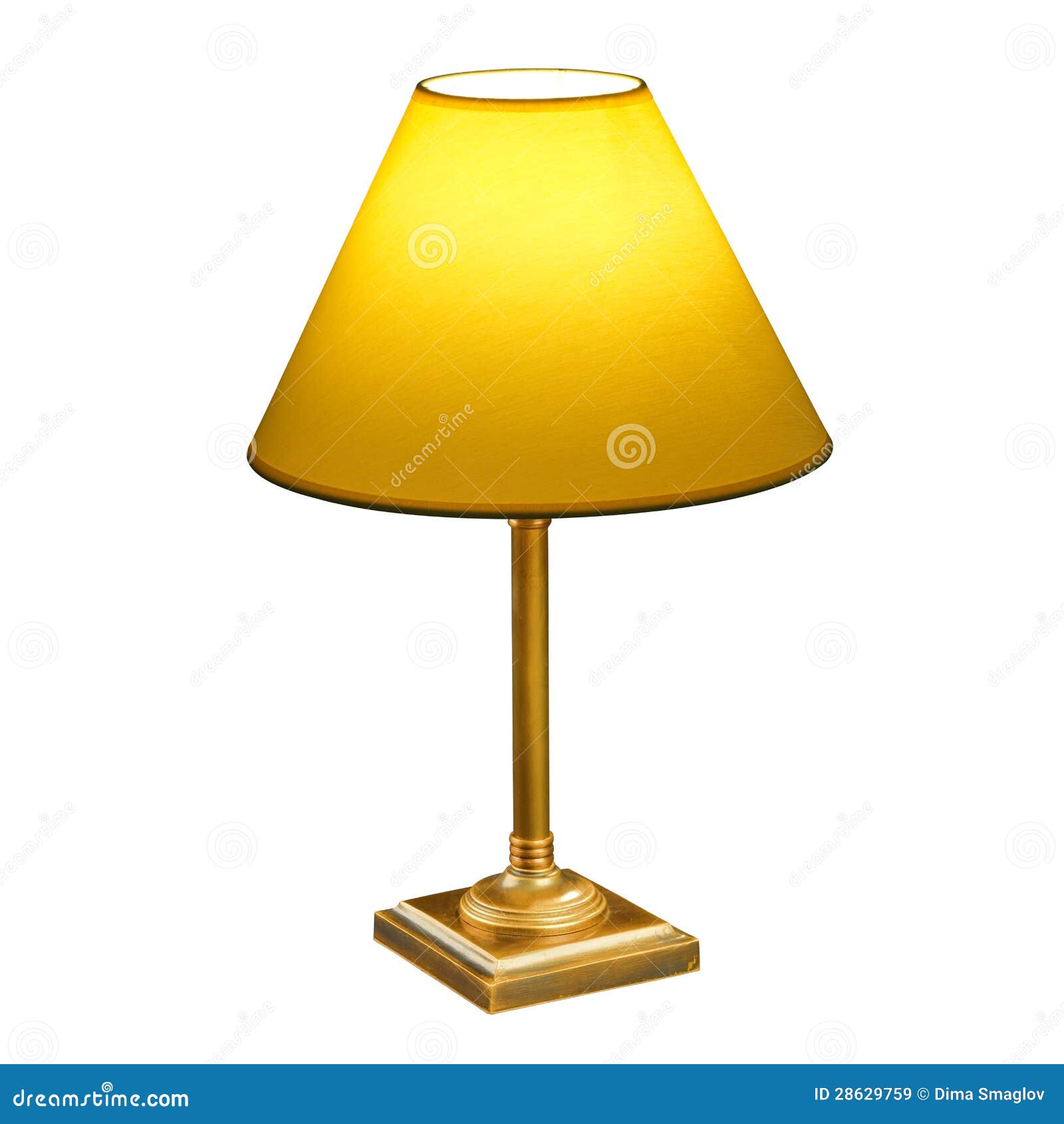 Vintage Lamp Isolated on White Stock Image - Image of magnificent ...