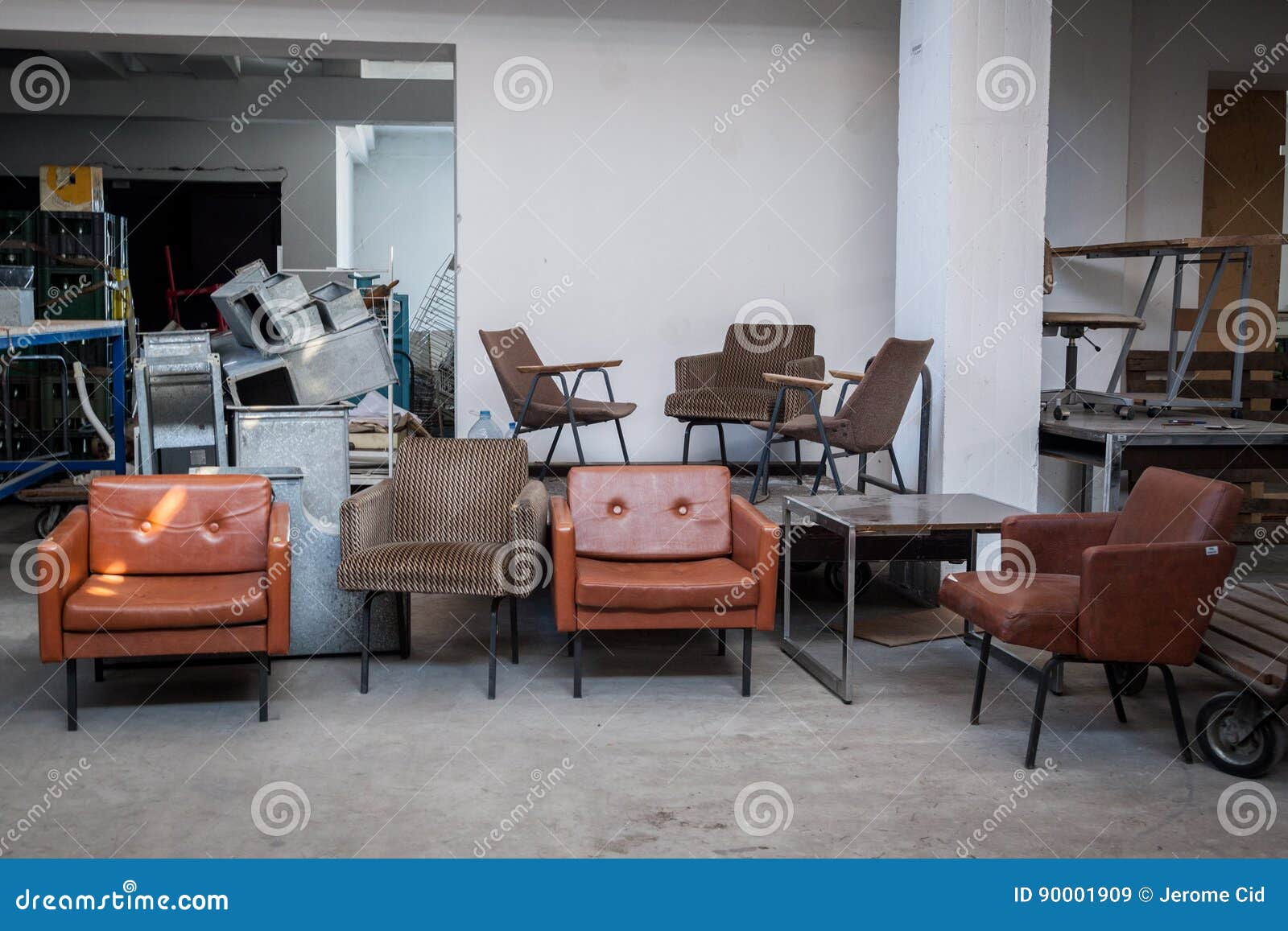 Vintage Leather Armchairs From The 70 S For Sale In The Warehouse