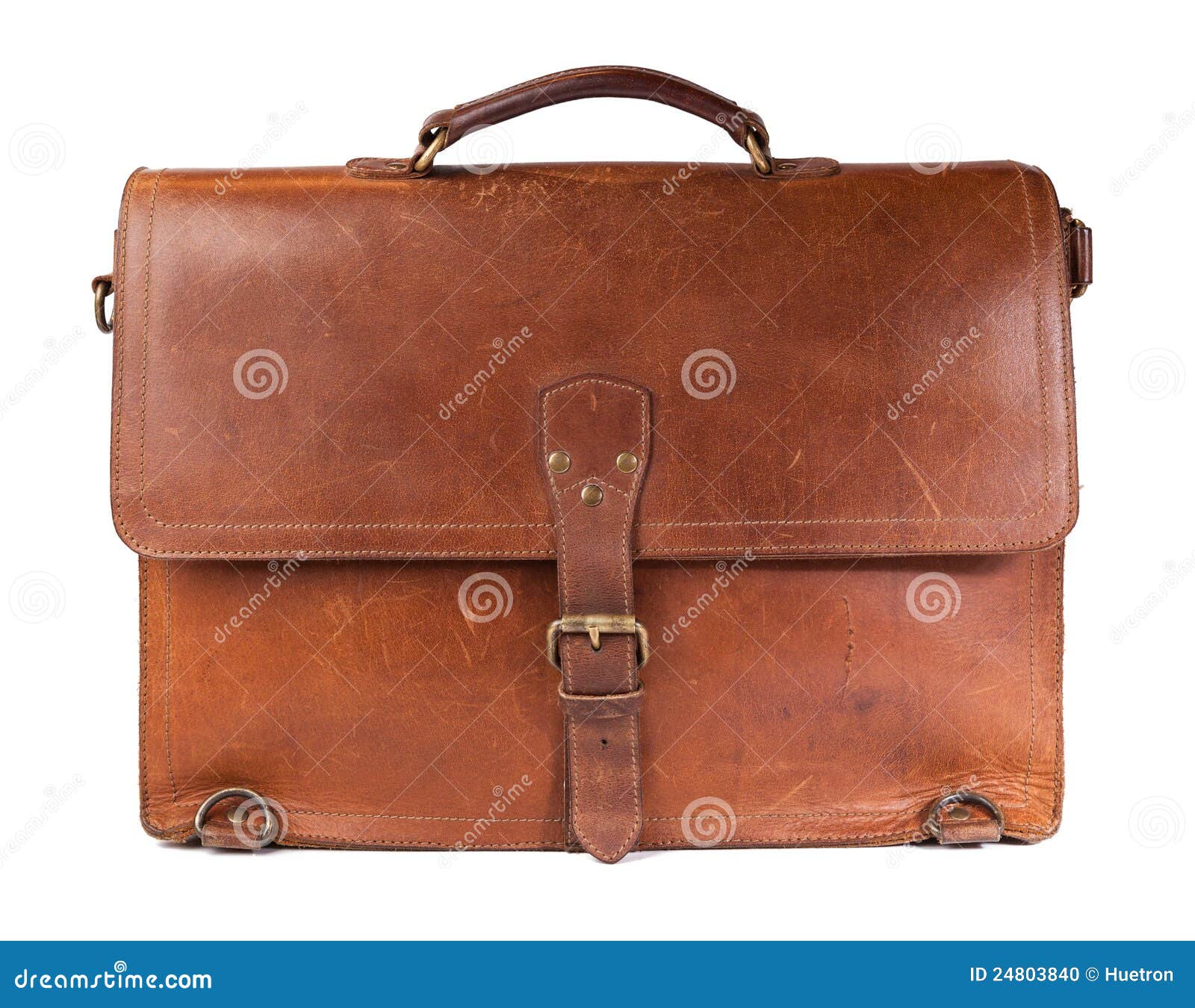 vintage leather briefcase