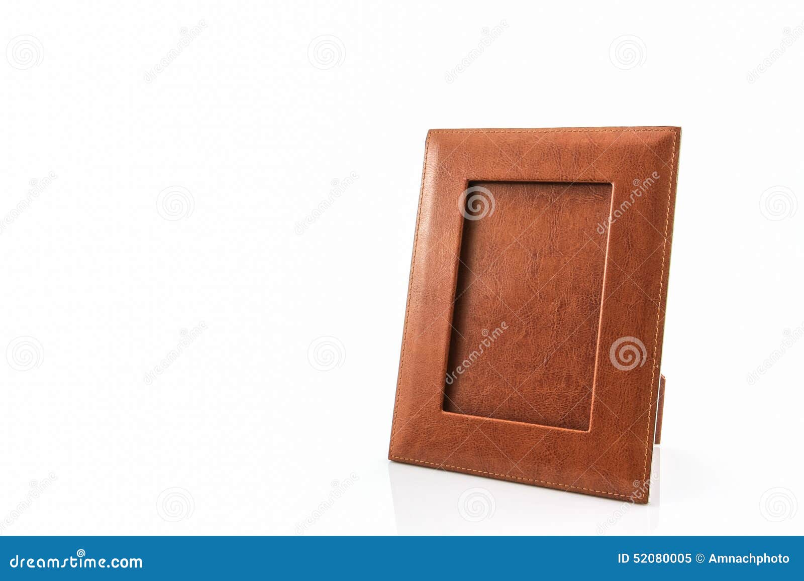 Vintage Leather Picture Frame. Stock Image Image of brown, plated 52080005