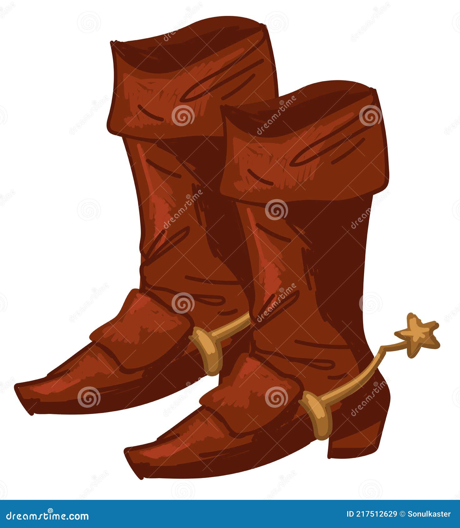 Vintage Leather Shoes, Wear for Cowboy or Sheriff Stock Vector - Illustration of leather, vector: 217512629 Vintage Leather Shoes, Wear for Cowboy or Sheriff Stock Vector - Illustration of leather, vector: 217512629