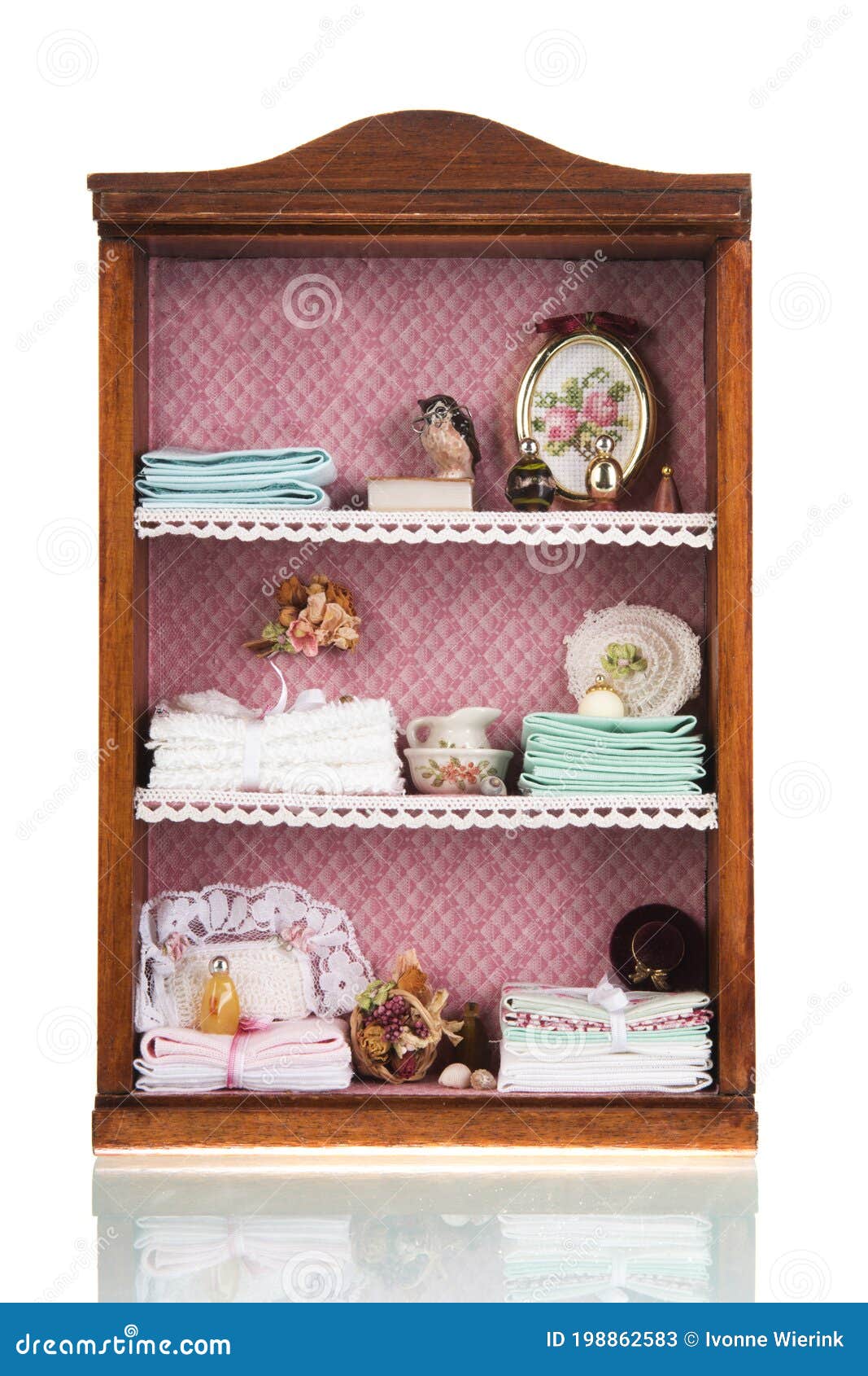 Vintage linen closet stock image. Image of bedroom, wooden 198862583