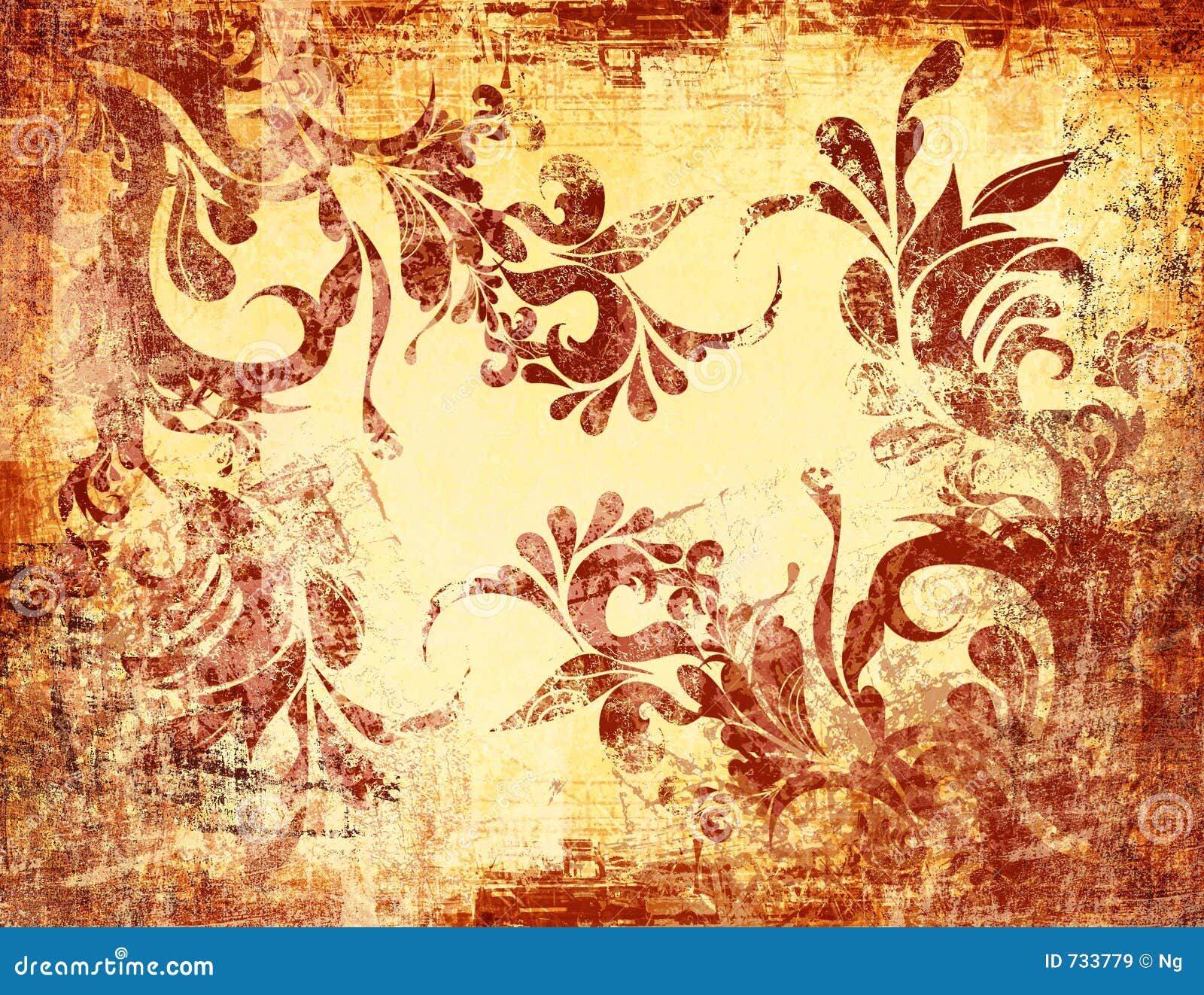 Vintage Look Textured Grunge Background Stock Illustration