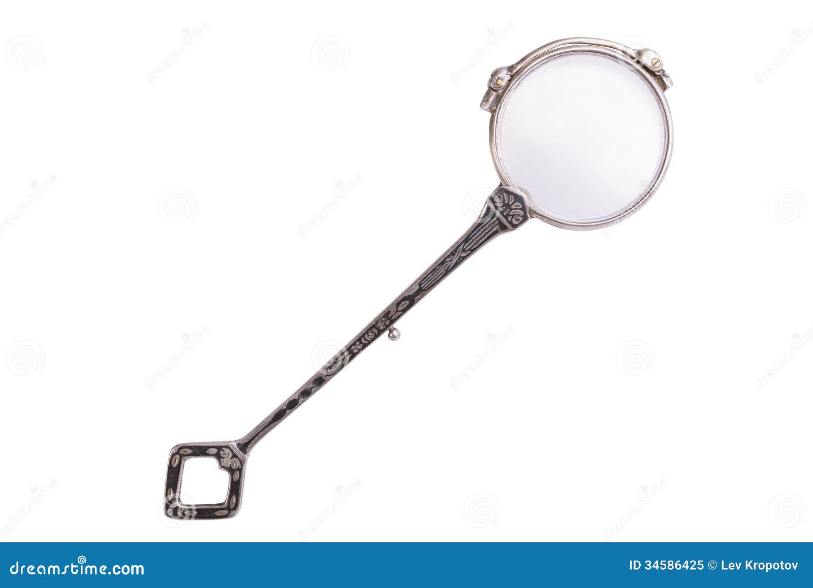 Vintage lorgnette stock image. Image of metallic, handle - 34586425