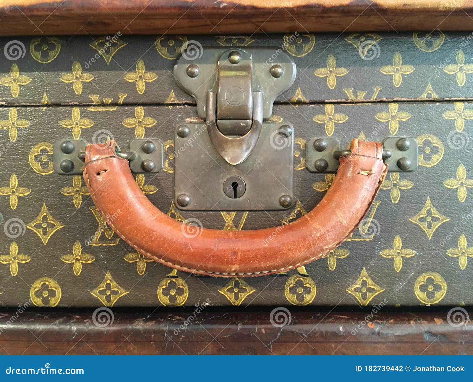 Vintage Louis Vuitton Travel Case Handle Editorial Photography - Image of  travel, lock: 182739442