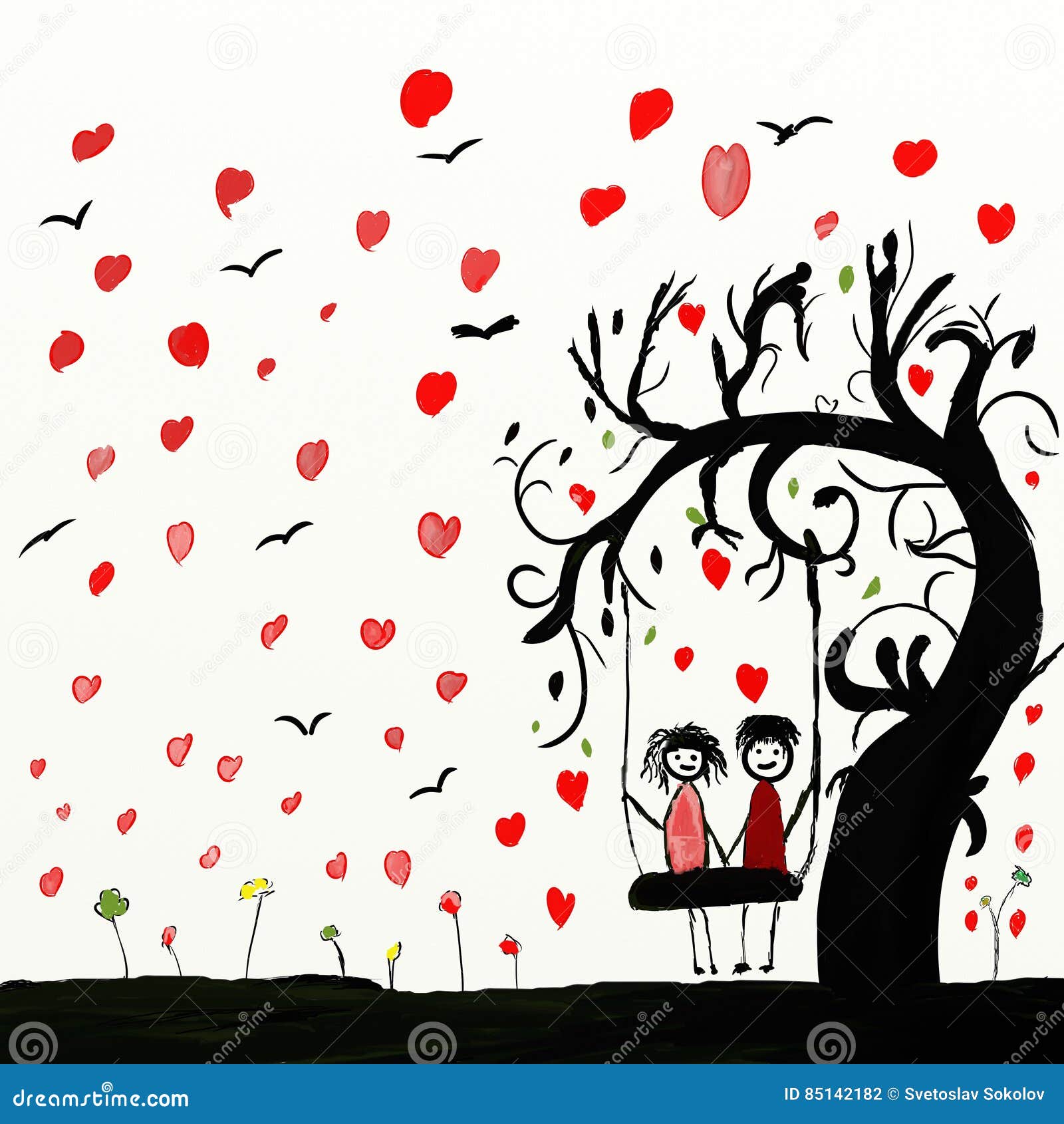 Simple Love Pink Drawing Stock Illustration 1310362783 | Shutterstock-saigonsouth.com.vn