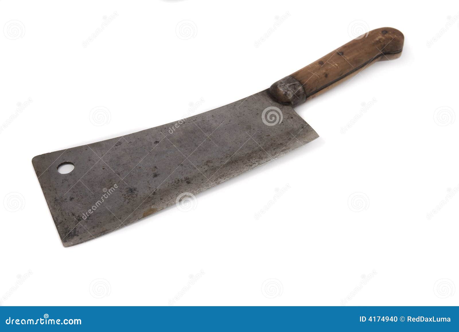 Vintage meat cleaver stock photo. Image of knives, metal 4174940