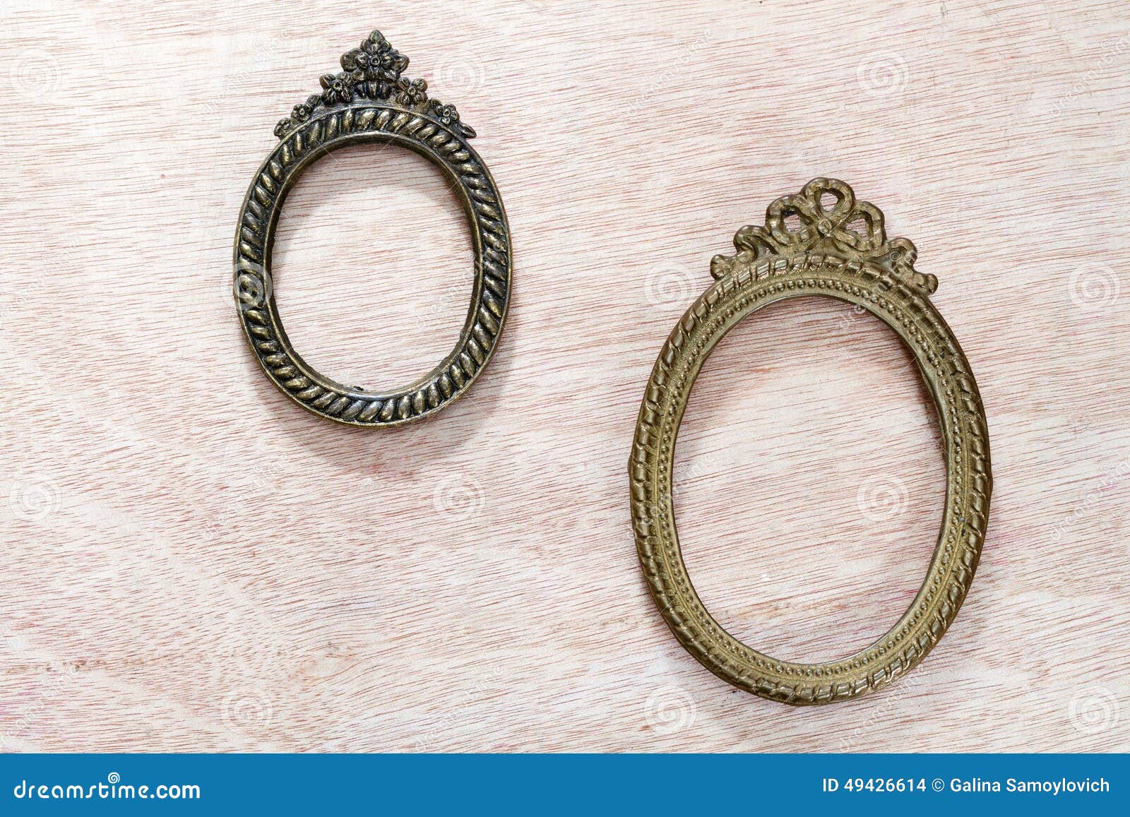 Vintage Metal frames stock photo. Image of shabby, construction 49426614