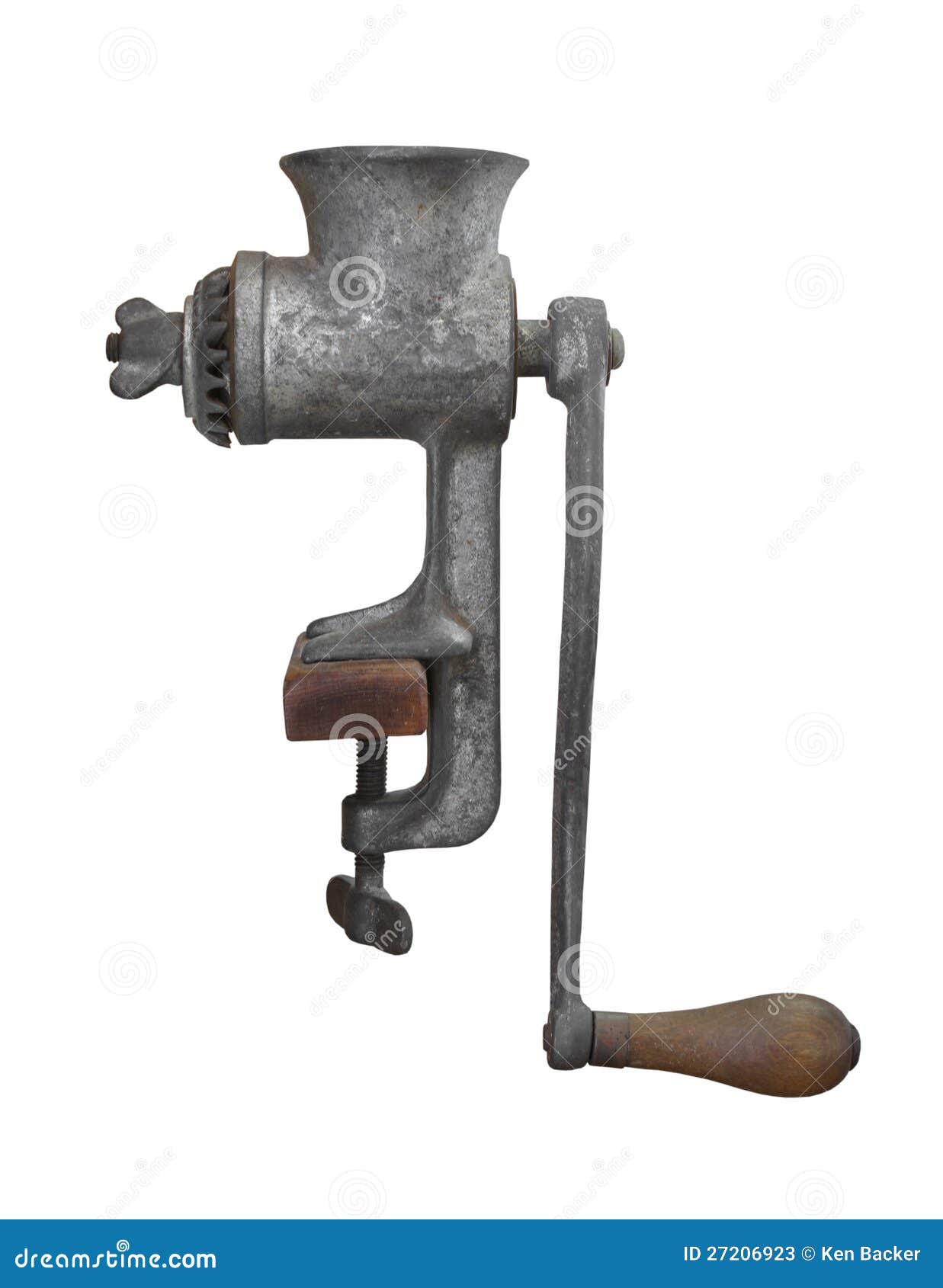 Vintage Metal Meat Grinder Isolated. Stock Image Image of chopper, isolated 27206923