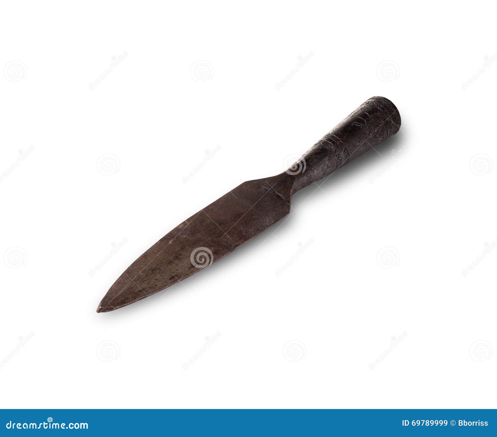 vintage metal spear aboriginal kamchatka