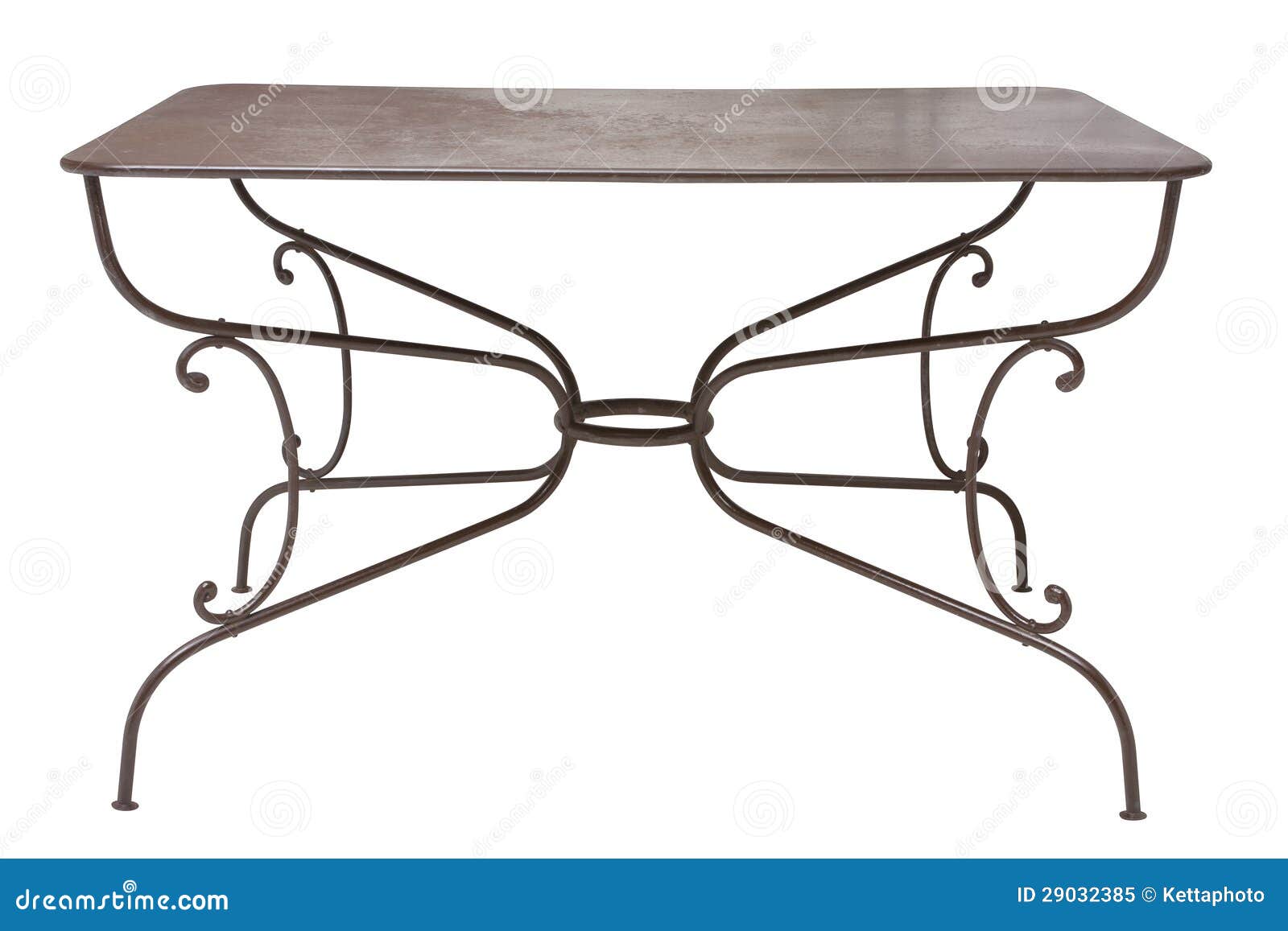 Vintage metal table stock image. Image of grunge, motif 29032385