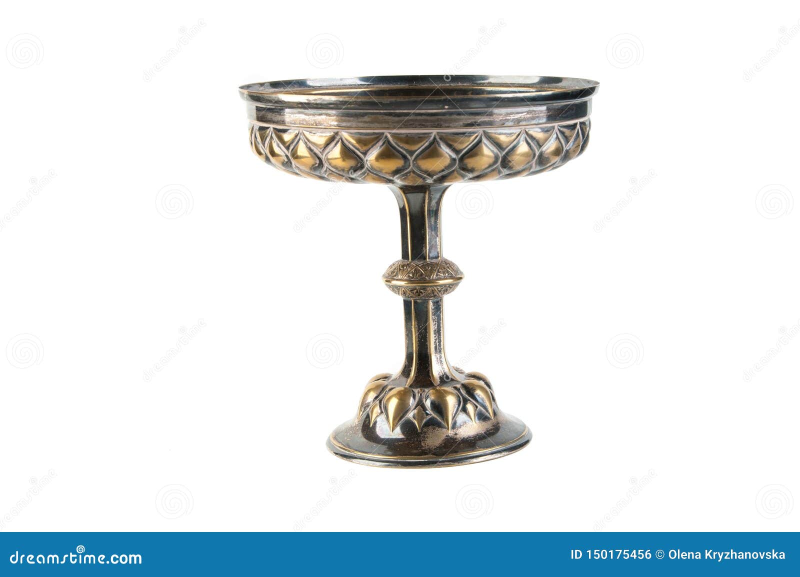 Vintage Metal Vase Isolated on White Stock Photo Image of white