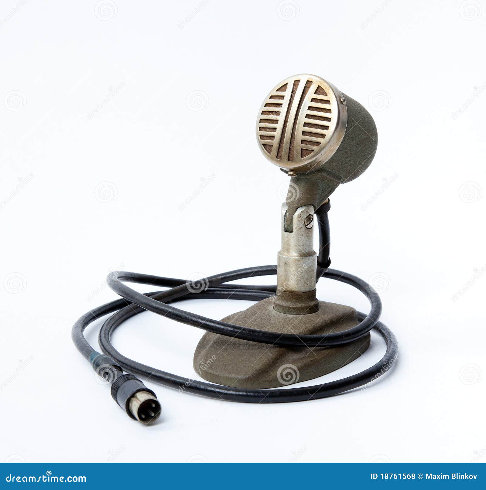 Vintage microphone stock photo. Image of media, music 18761568