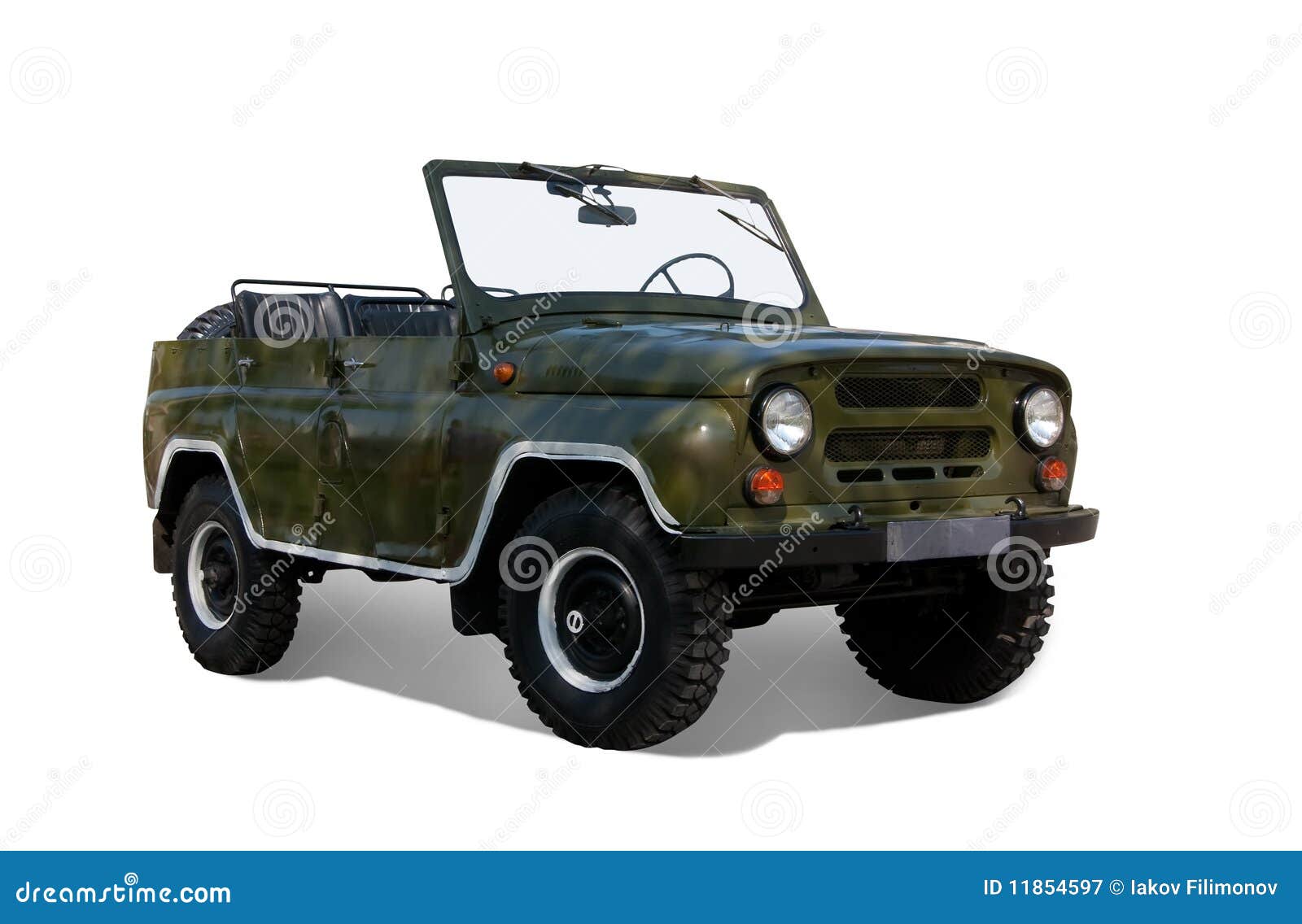 Vintage military car stock image. Image of road, grass 11854597