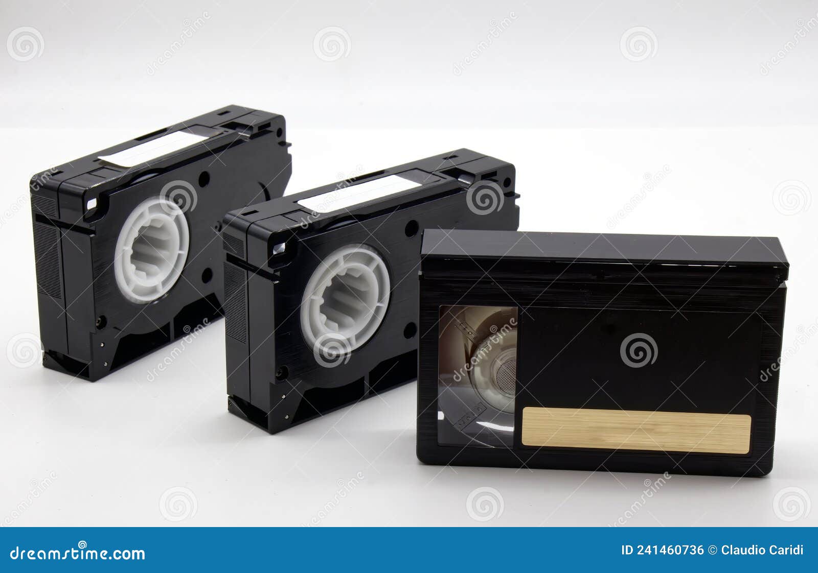 Vintage Mini DV Video Tape Cassette Isolated on White Background