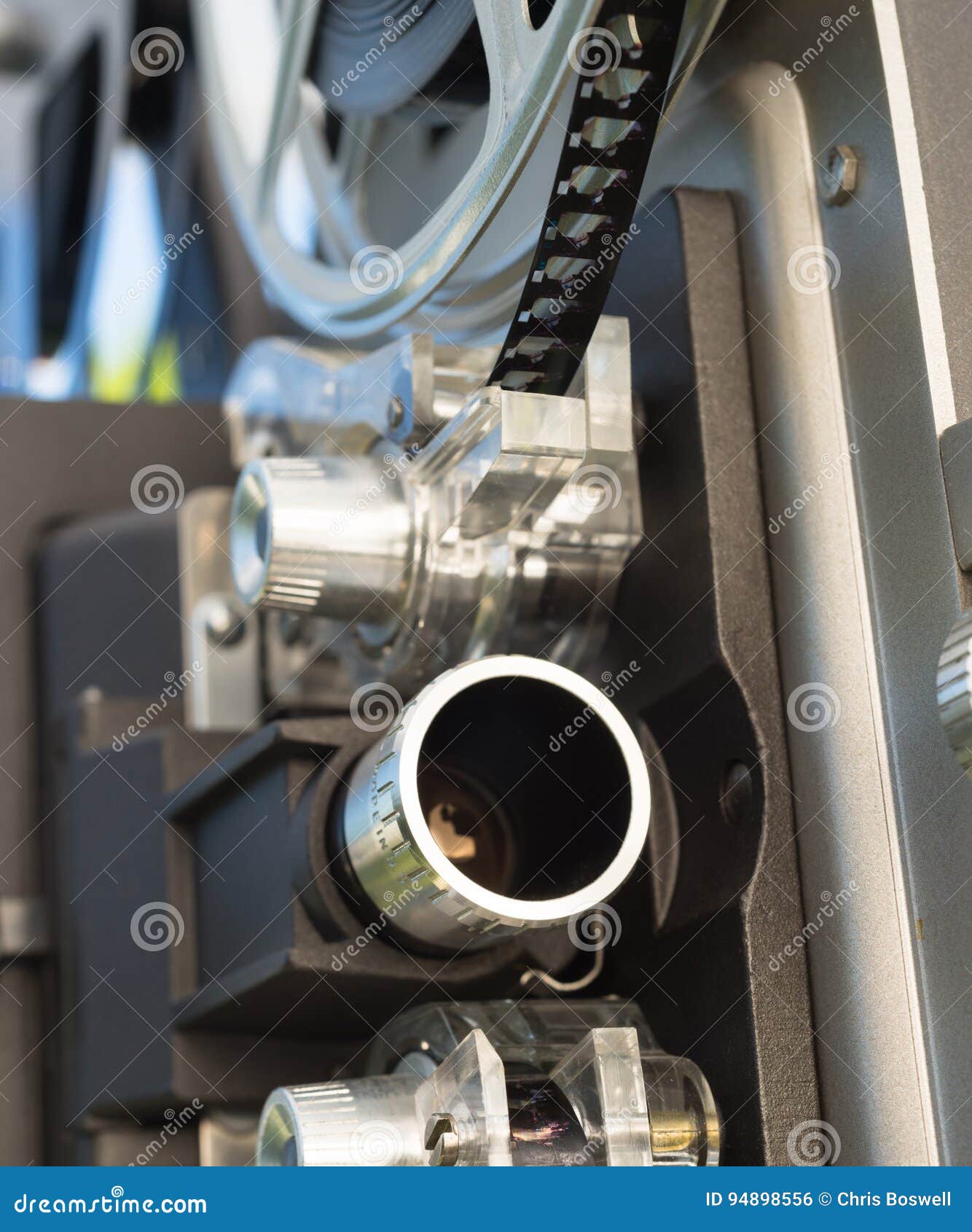 Vintage 8mm Movie Film Projector Film Reel Lens Stock Photo - Image of  frame, movie: 94898556