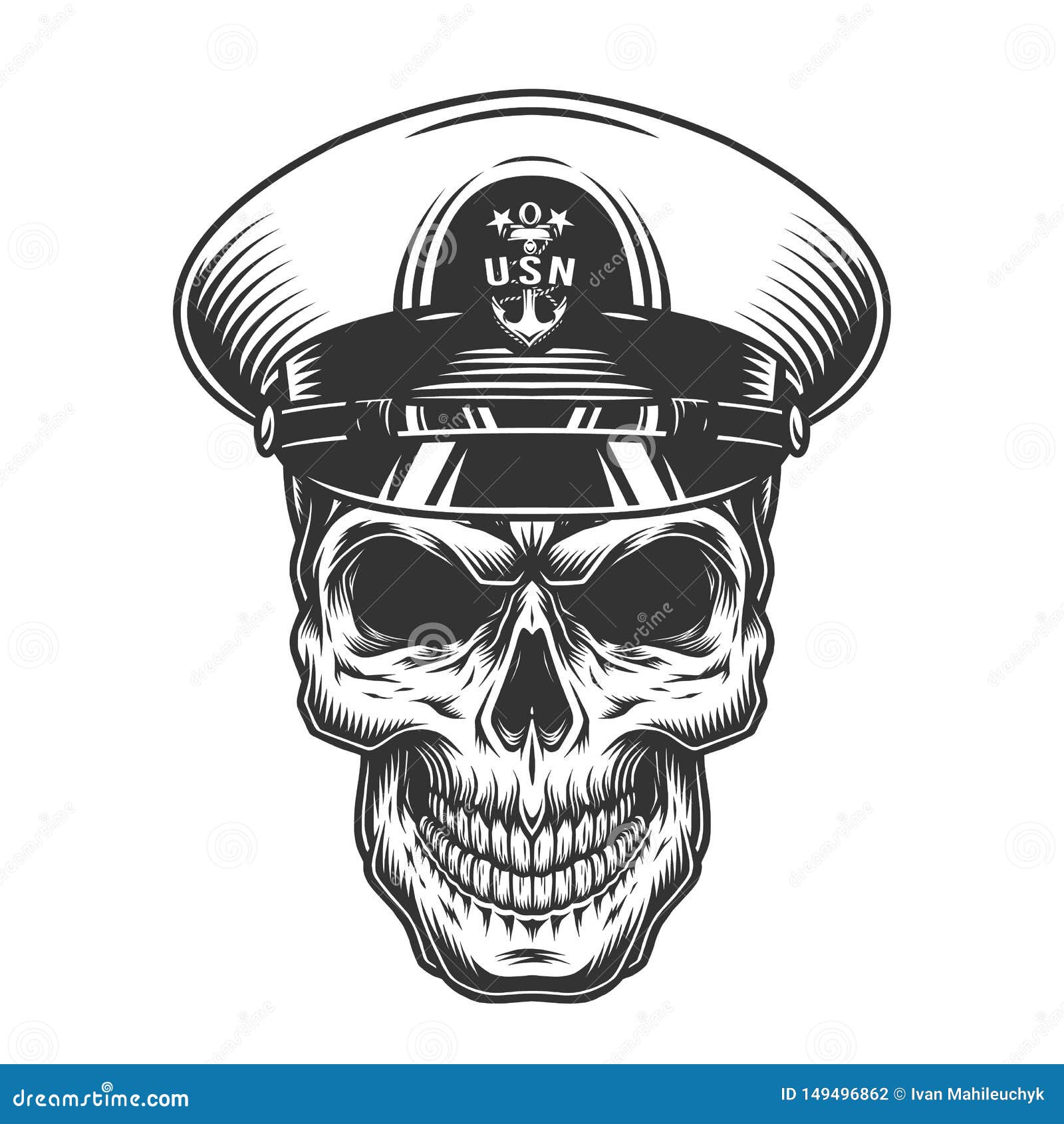 Navy Chief Skull Wallpaper