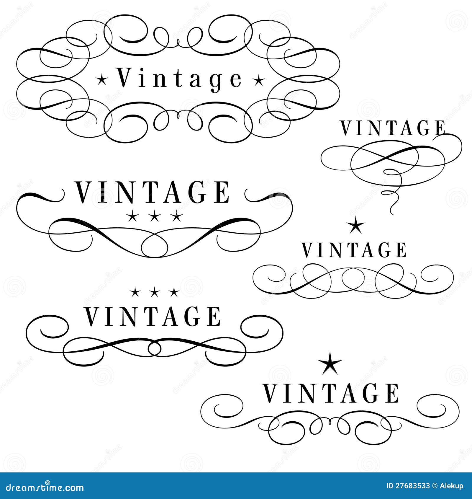 Vintage monograms stock vector. Illustration of award - 27683533
