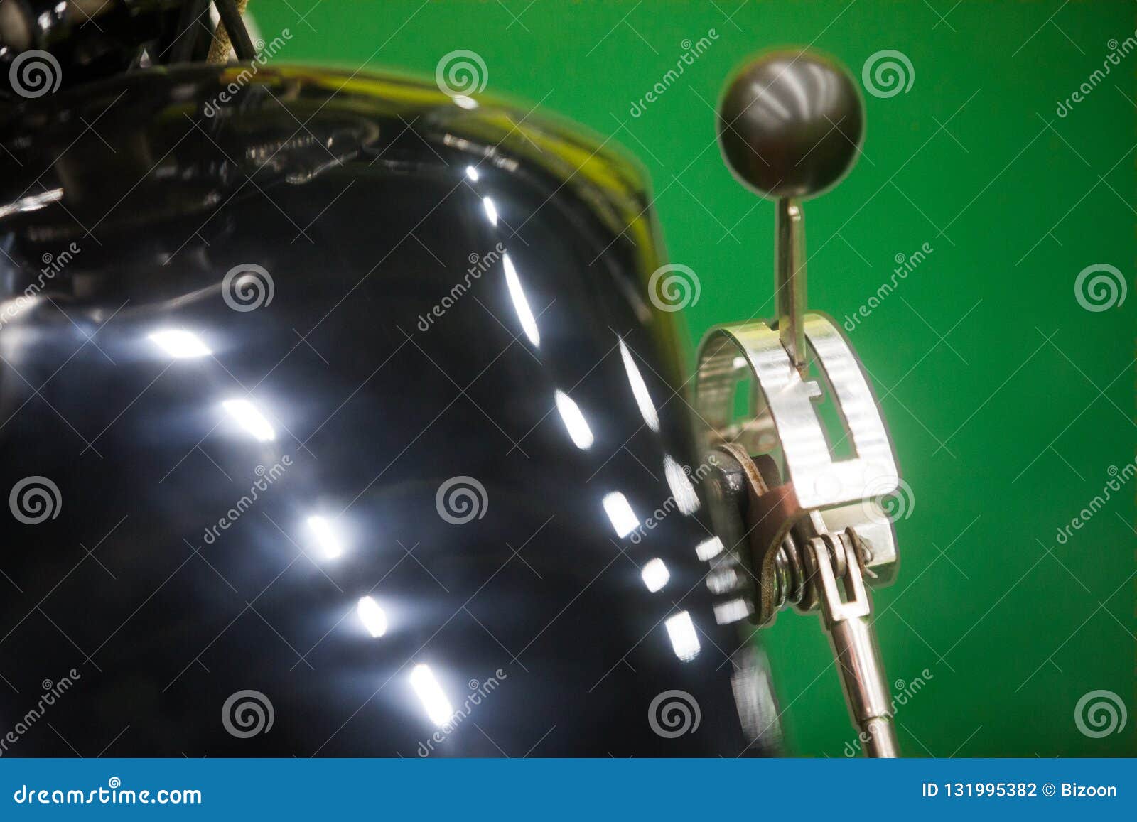 Vintage Motorcycle Hand Gear Shifter Stock Photo Image of motorcycle