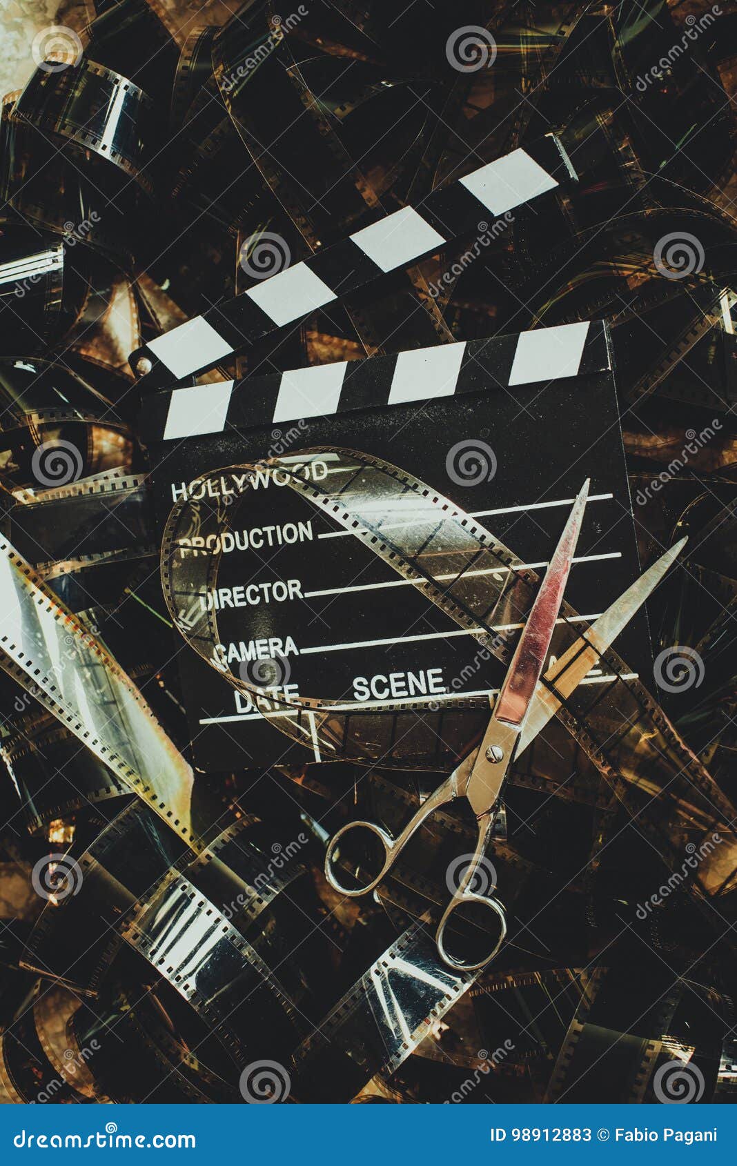 Vintage Movie Background Concept Editing and Final Cut Stock Image - Image  of background, celluloid: 98912883