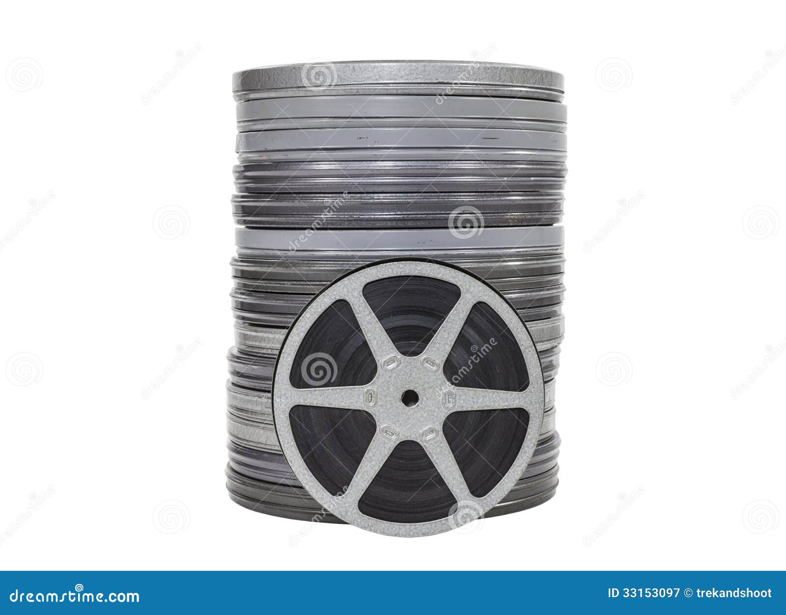 Vintage Home Movie Film Reel Can Stock Photos - Free & Royalty