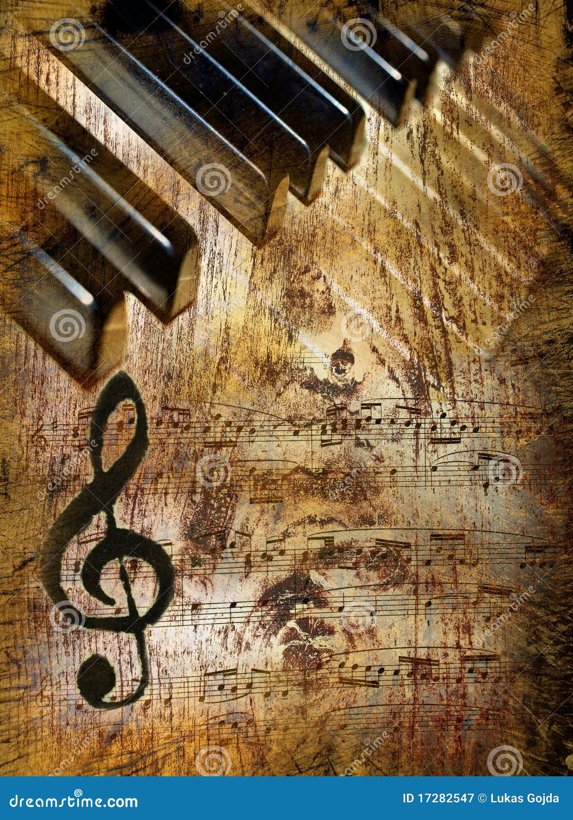 Vintage Music Background Royalty Free Stock Photography