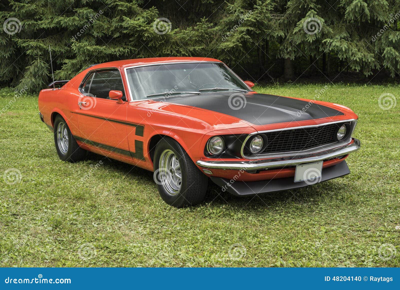 Mustang stock photo. Image of ford, automobile, orange - 48204140