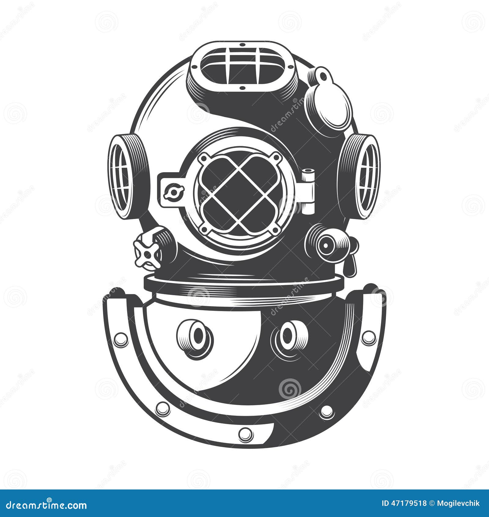 vintage nautical diving helmet 