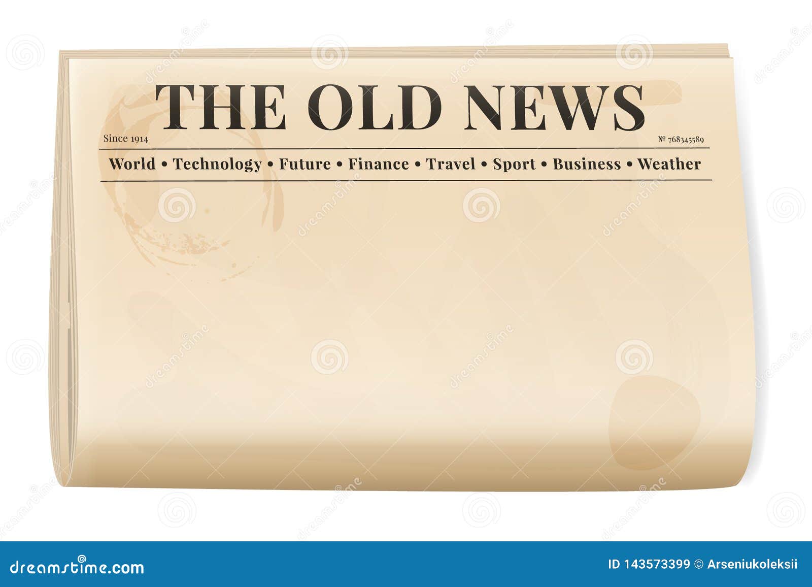 Vintage Newspaper Template. Stock Vector - Illustration of facts For Old Blank Newspaper Template