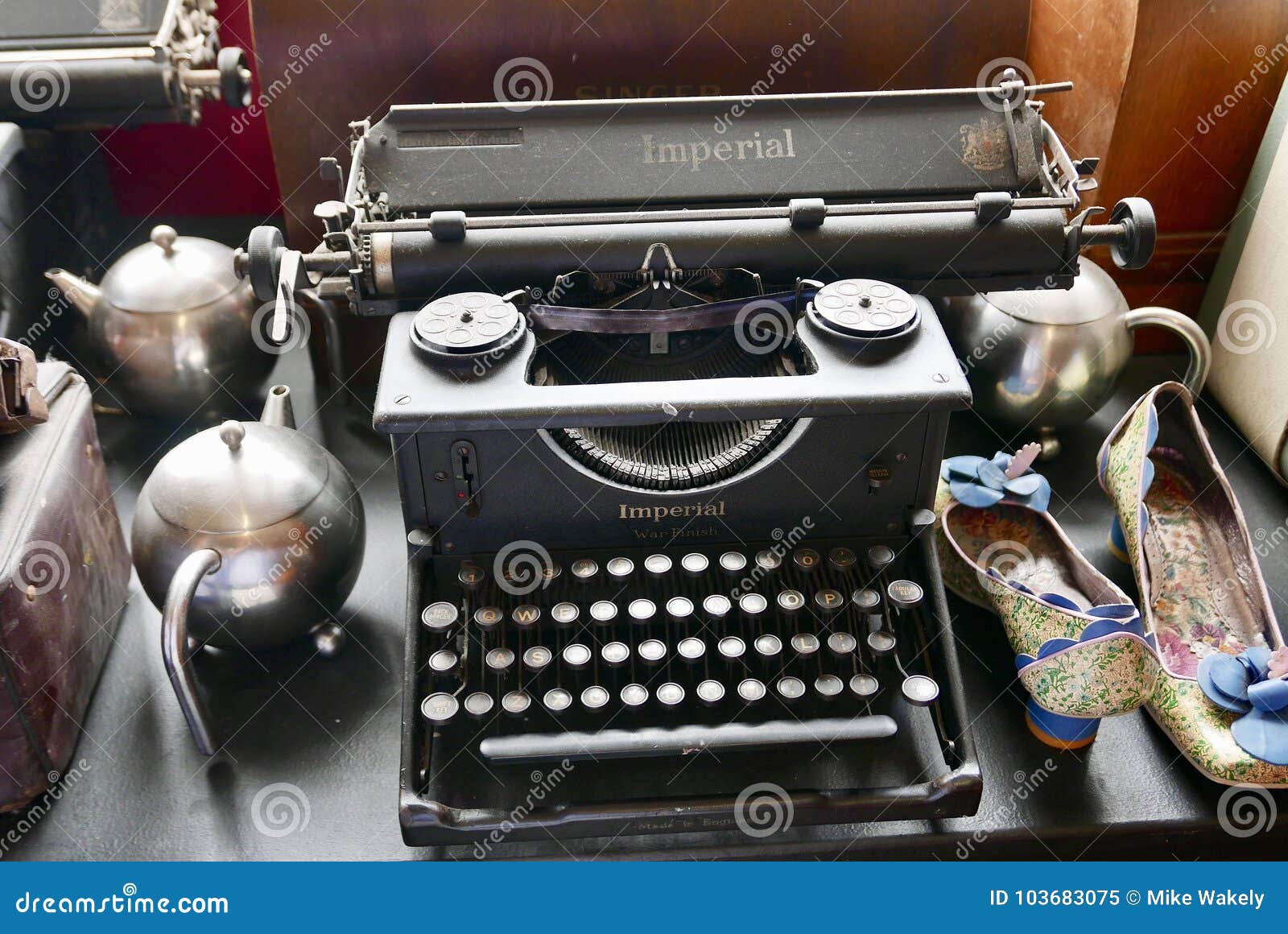 Old office equipment editorial image. Image of typewriter 103683075