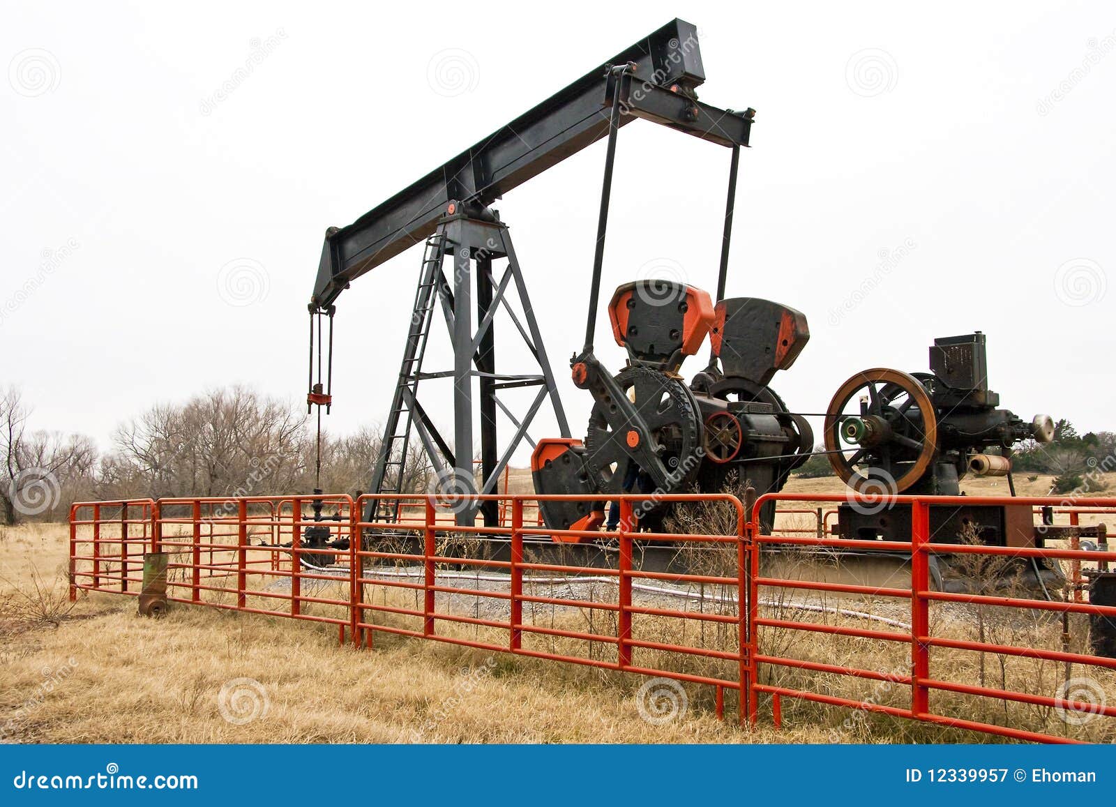 Vintage Oil Pump Unit Royalty Free Stock Photography Image 12339957