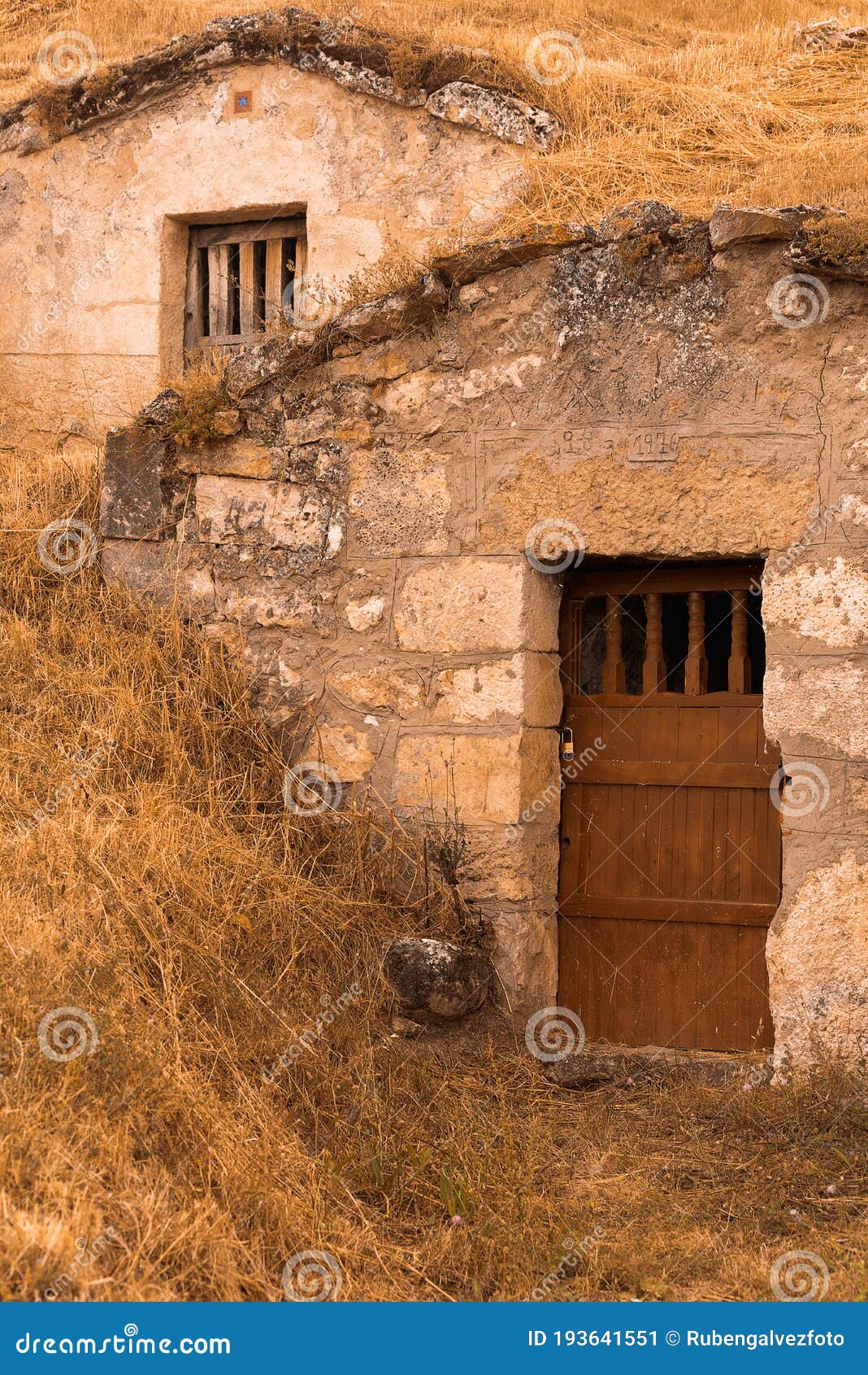 Vintage Old Spanish Wine Cellar Stock Image Image of rock