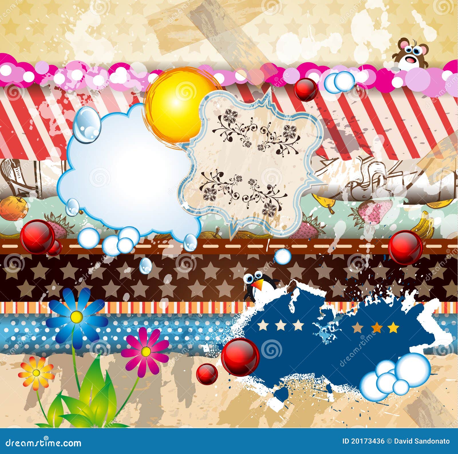 Old Scrapbook Paper. Crumpled Papers Pages, Vintage Scrapbooks Papers