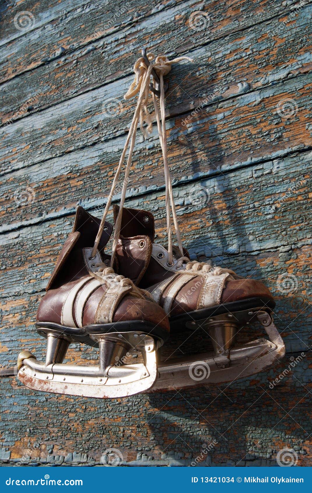 Vintage Pair of Mens Ice Skates Stock Photo Image of isolated