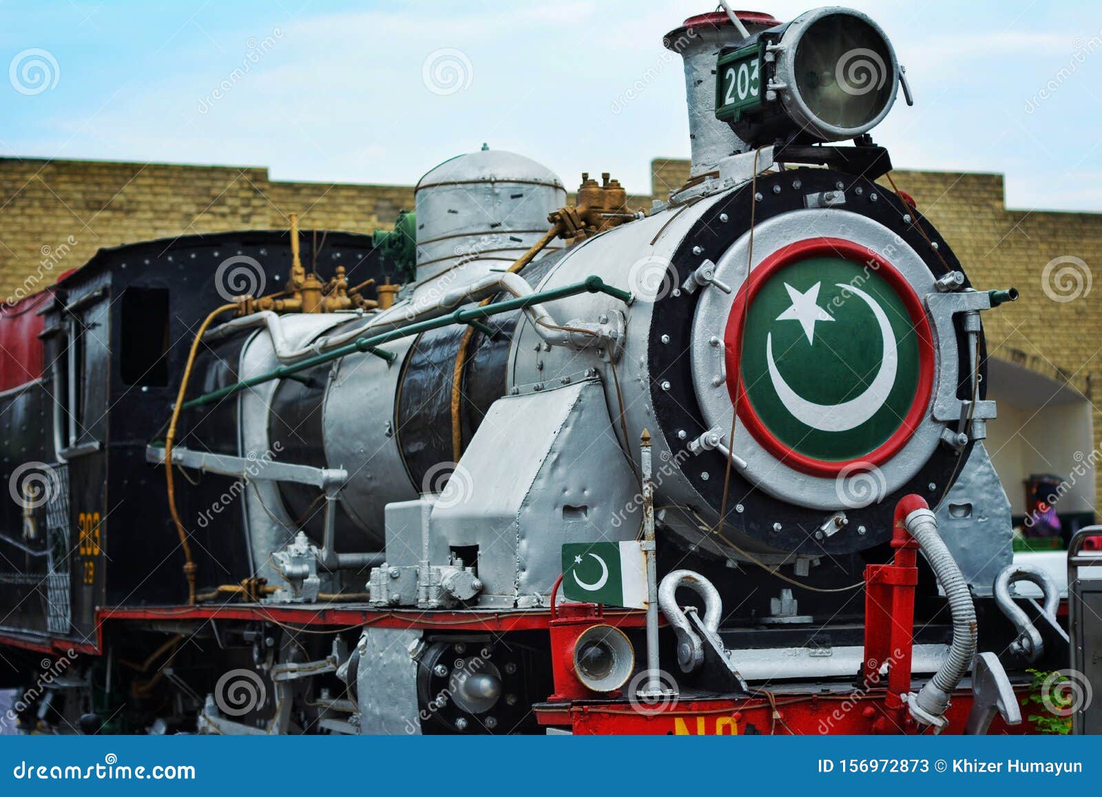 Vintage Pakistani Train stock image. Image of model 156972873
