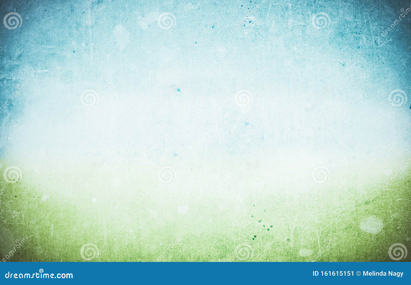 Vintage Paper Background Green and Blue Springtime Stock Image Image