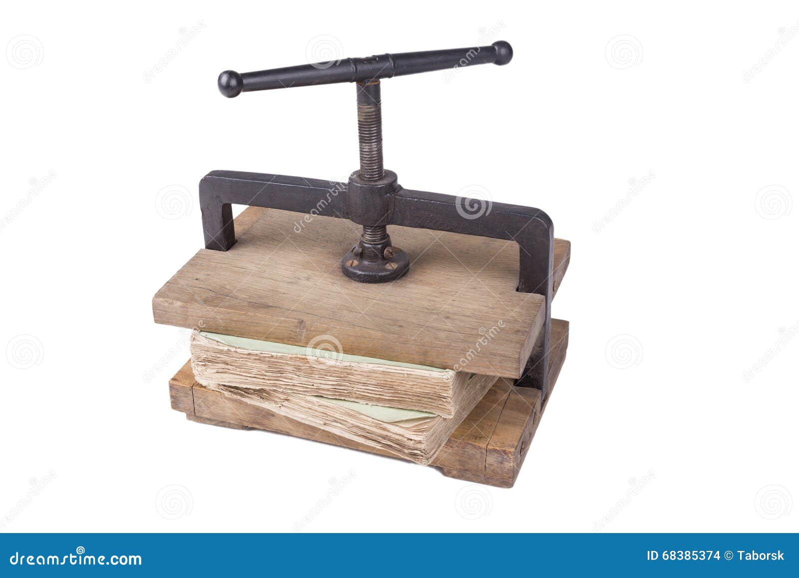 Vintage paper press stock photo. Image of pressure, pace - 68385374