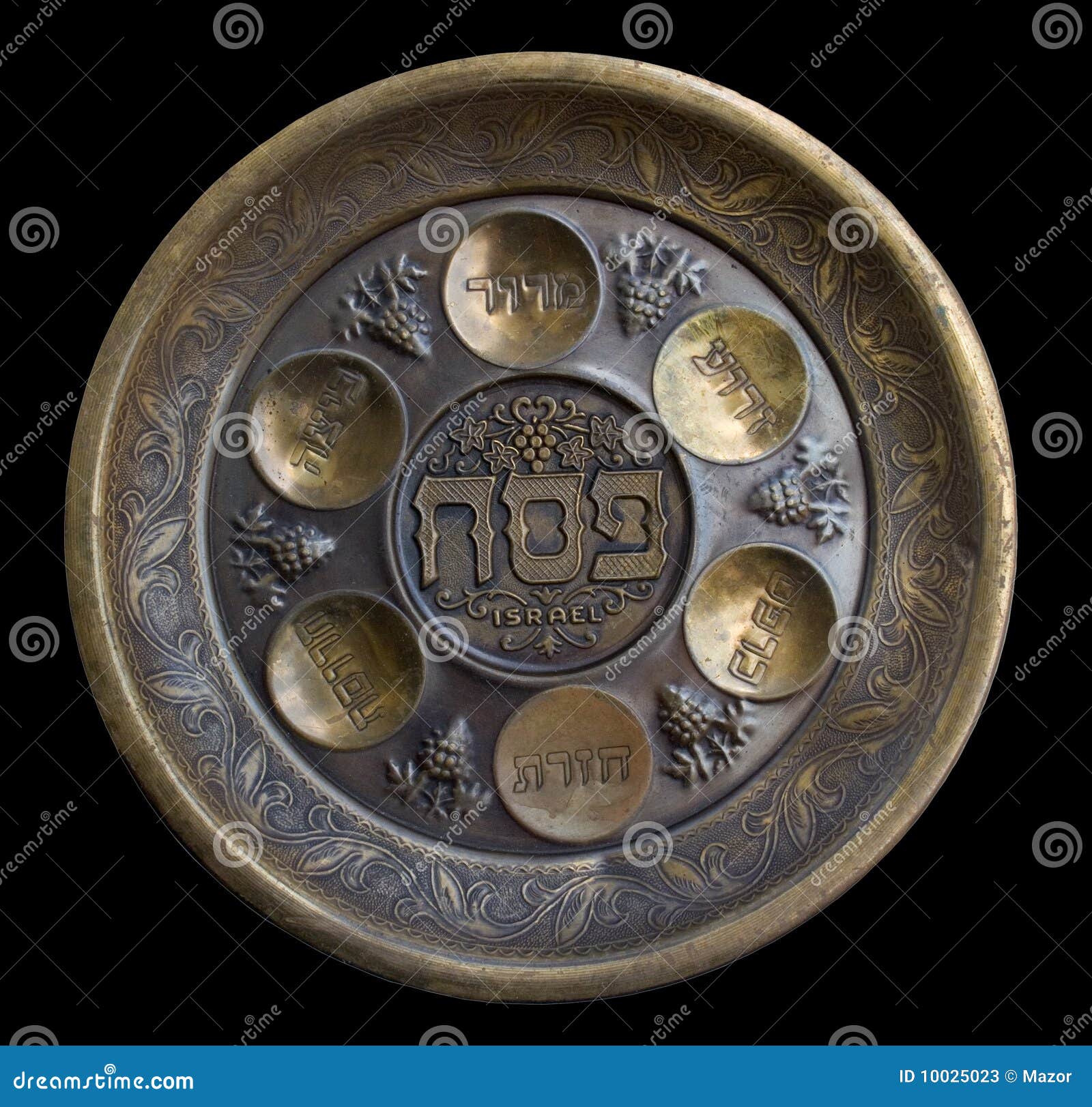 Vintage Passover Seder Plate Stock Image Image of blessing, ethnicity