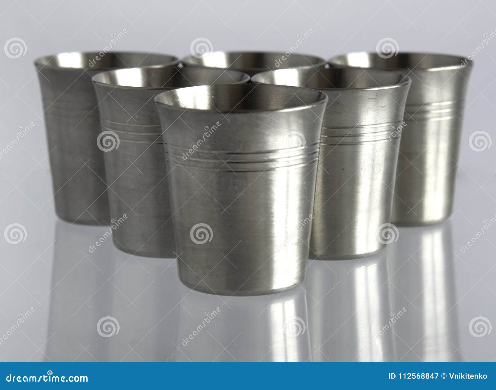 Vintage Pewter Shot Glasses Stock Image Image of couple, shot 112568847