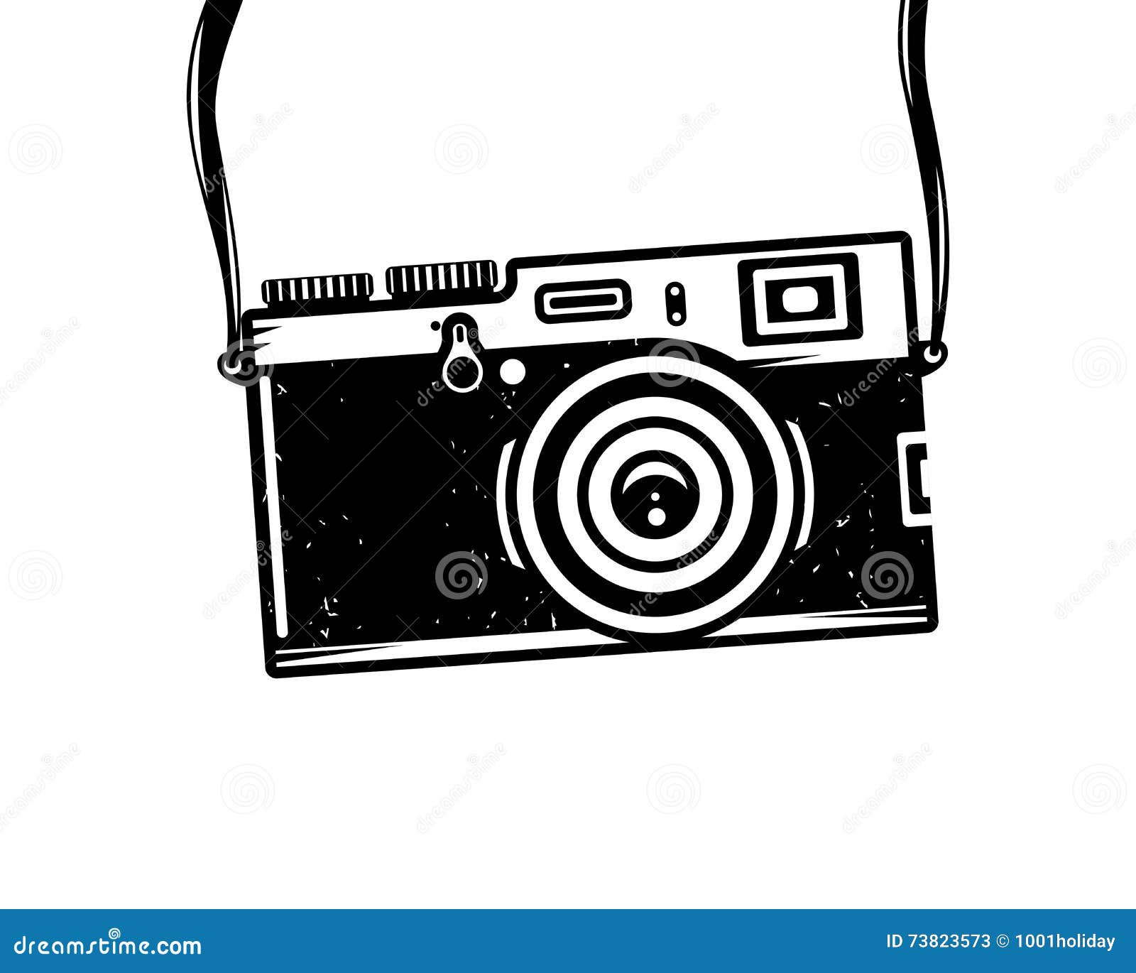 Vintage photo camera stock vector. Illustration of detail - 73823573