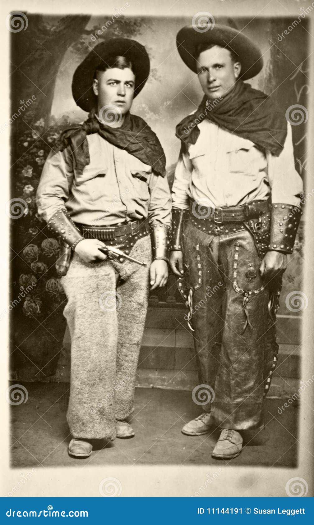 vintage photo of cowboys