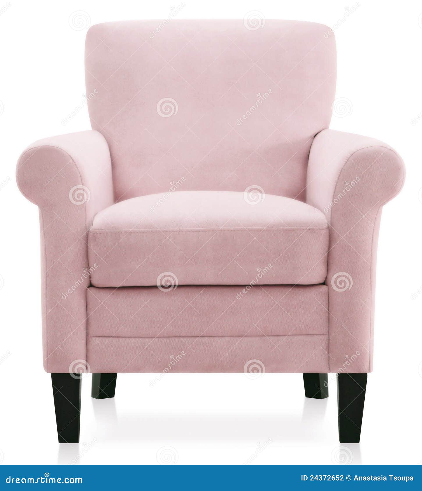 Vintage pink armchair stock photo. Image of background 24372652