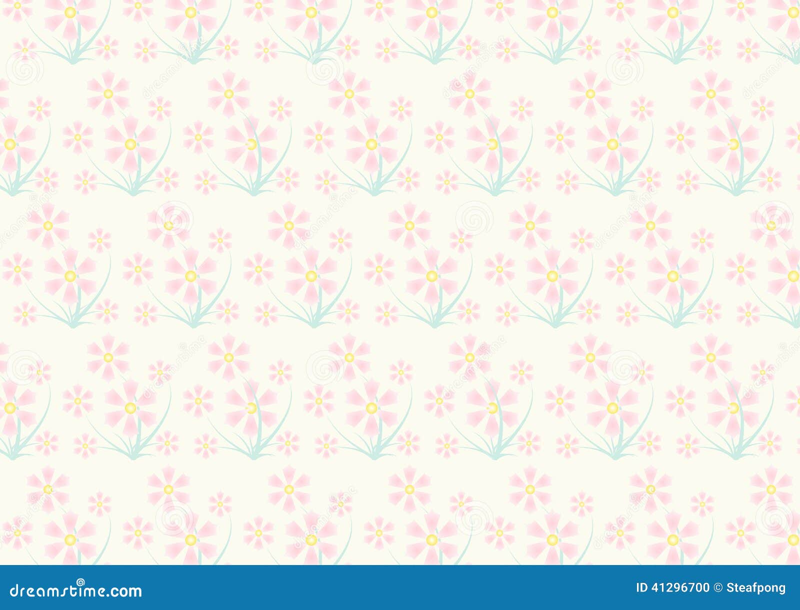 Pastel Pink Flower Pattern Backgrounds