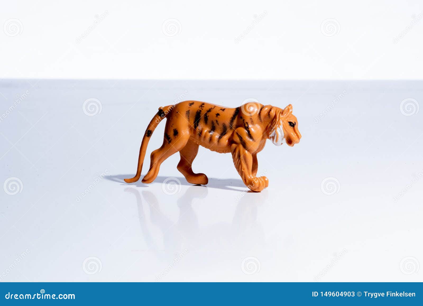 vintage plastic tiger toy figure